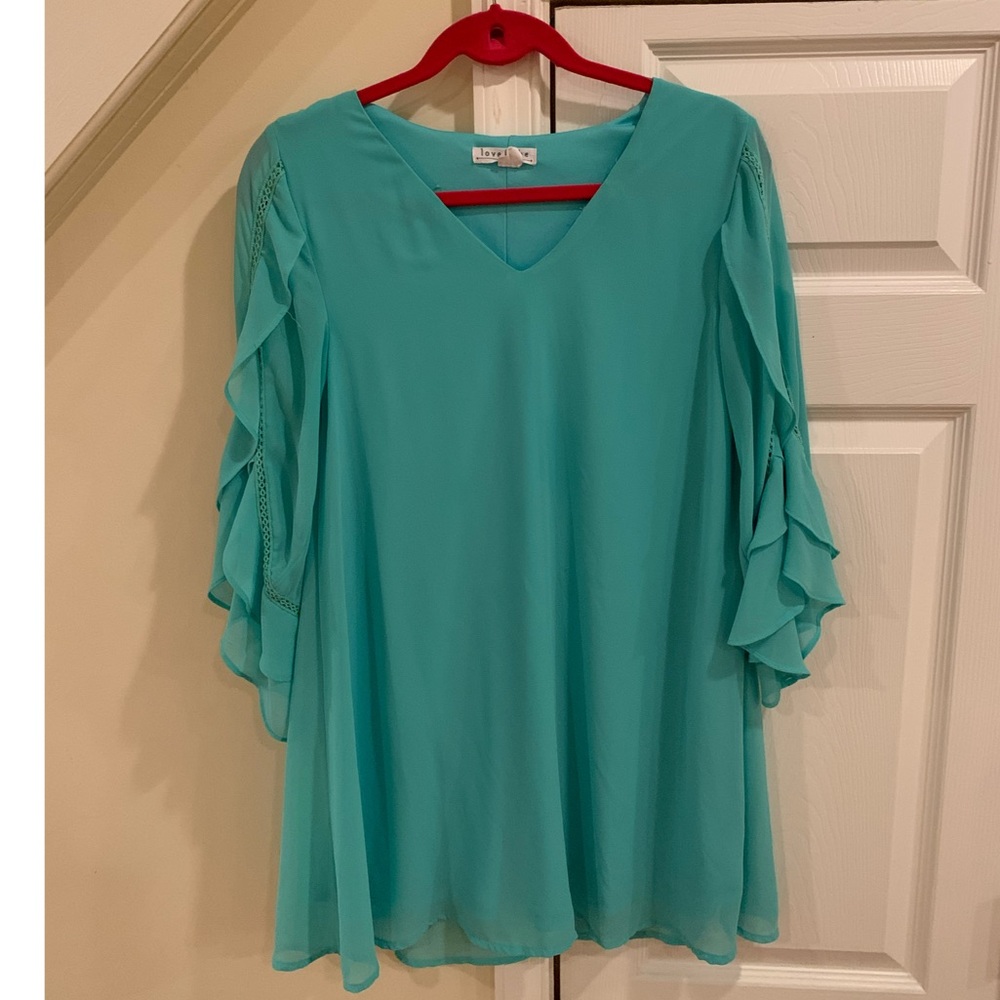 Loveriche teal Tunic dress M